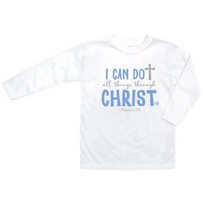 I Can Do All Things Through Christ - Infant Boys T-shirt (Long Sleeve)
